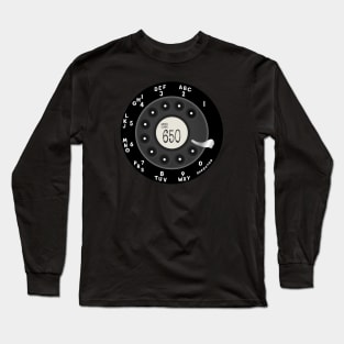 Rotary Dial Phone San Francisco Bay Area 650 Area Code T-Shirt Long Sleeve T-Shirt